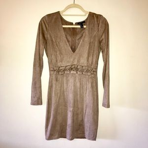Suede dress